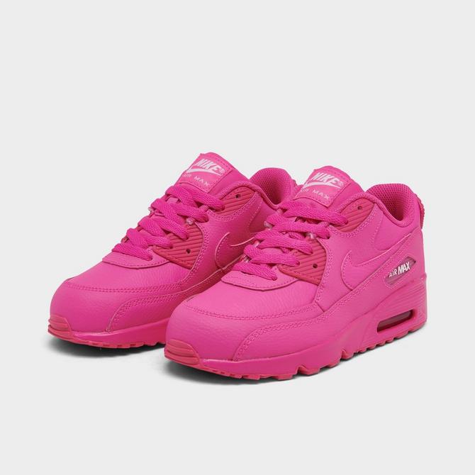 Girls' Little Kids' Nike Air Max 90 Leather Casual Shoes| Finish Line