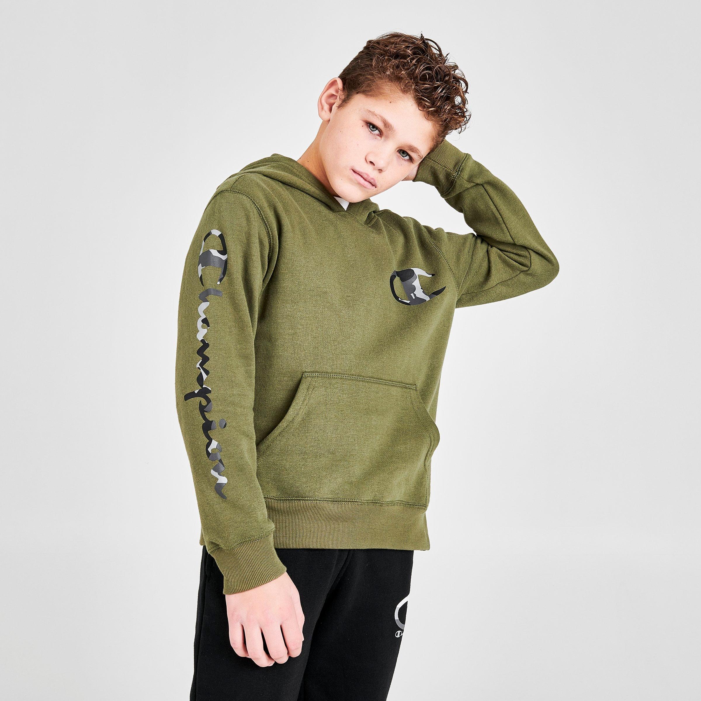 champion jacket kids olive