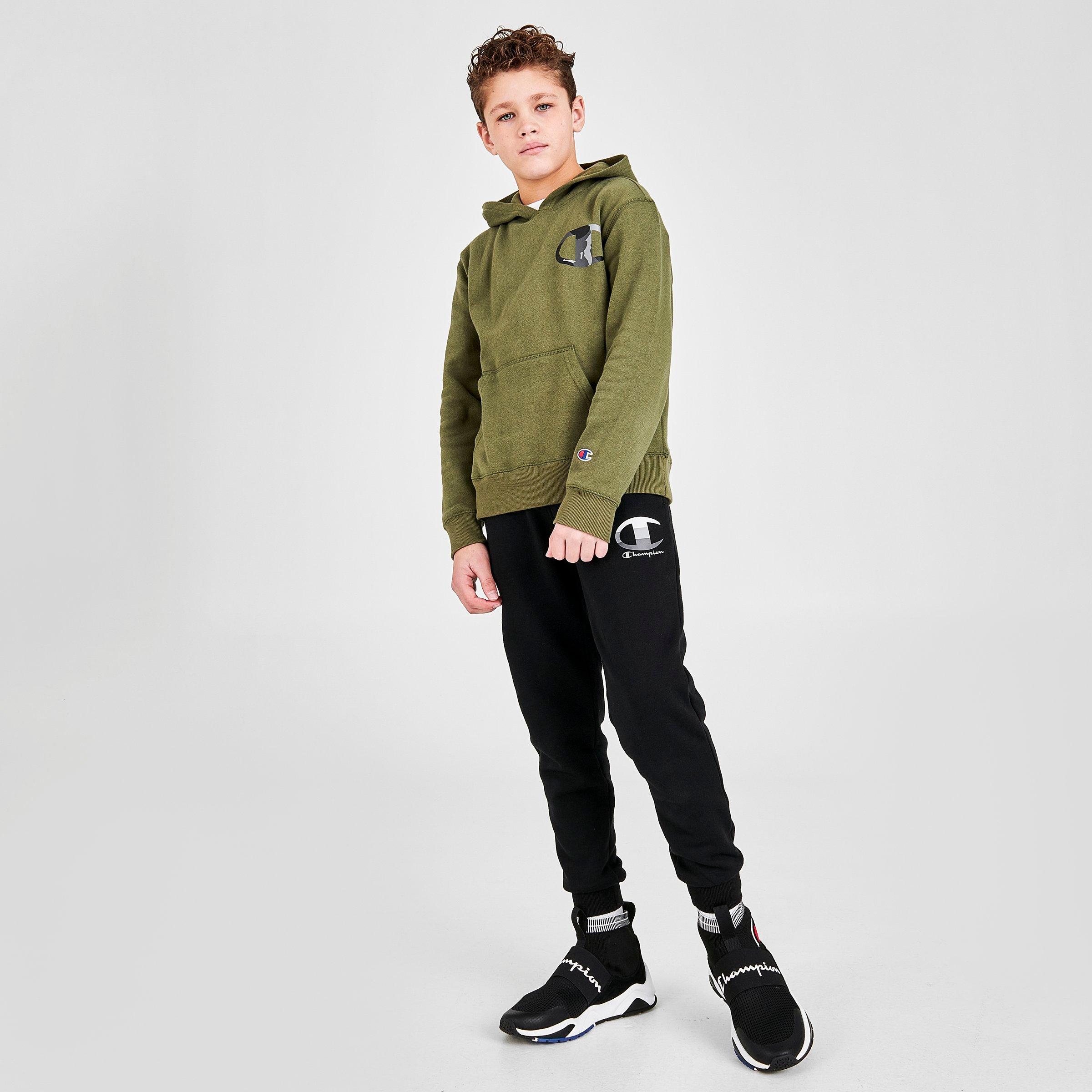 champion hoodie kids olive