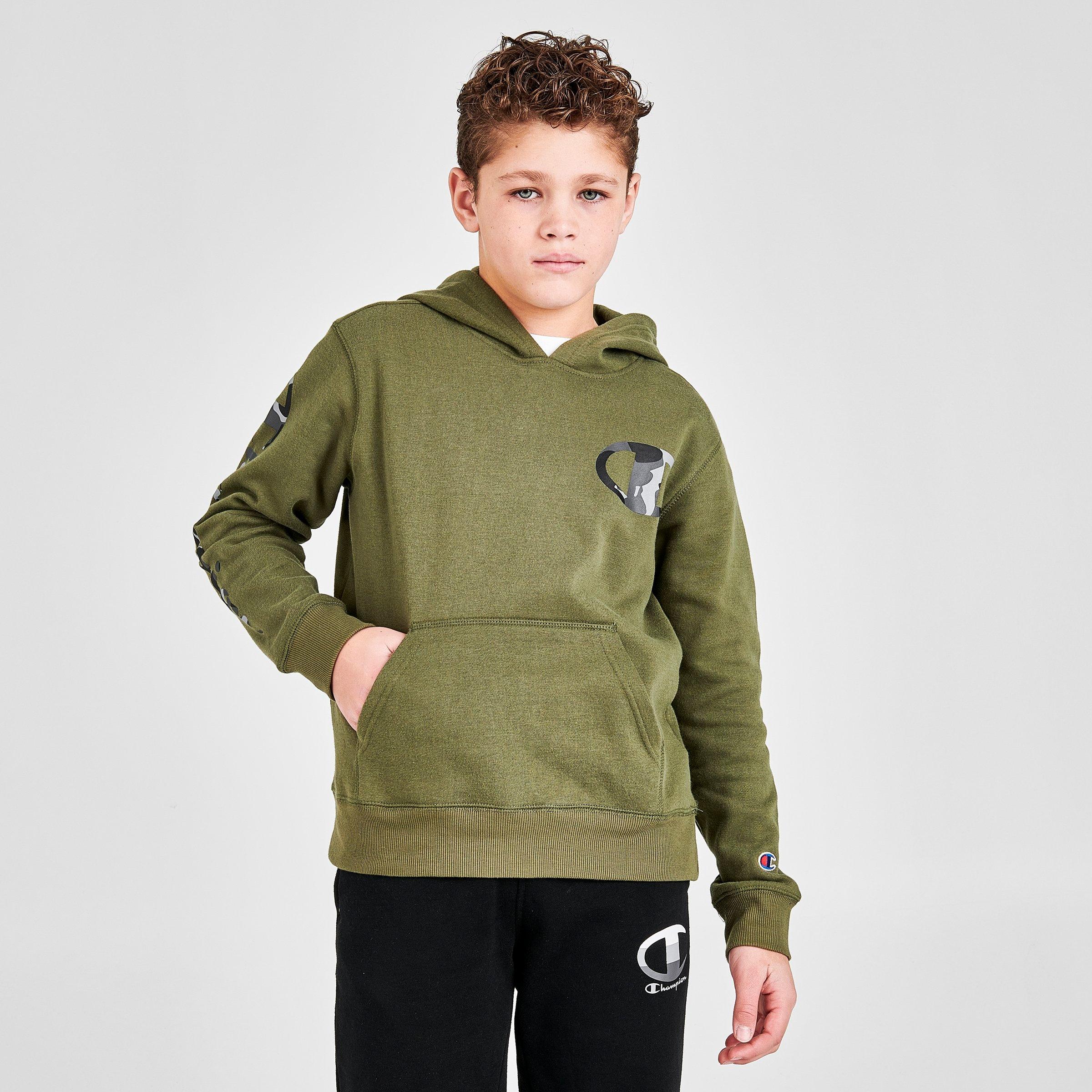 champion jacket kids olive