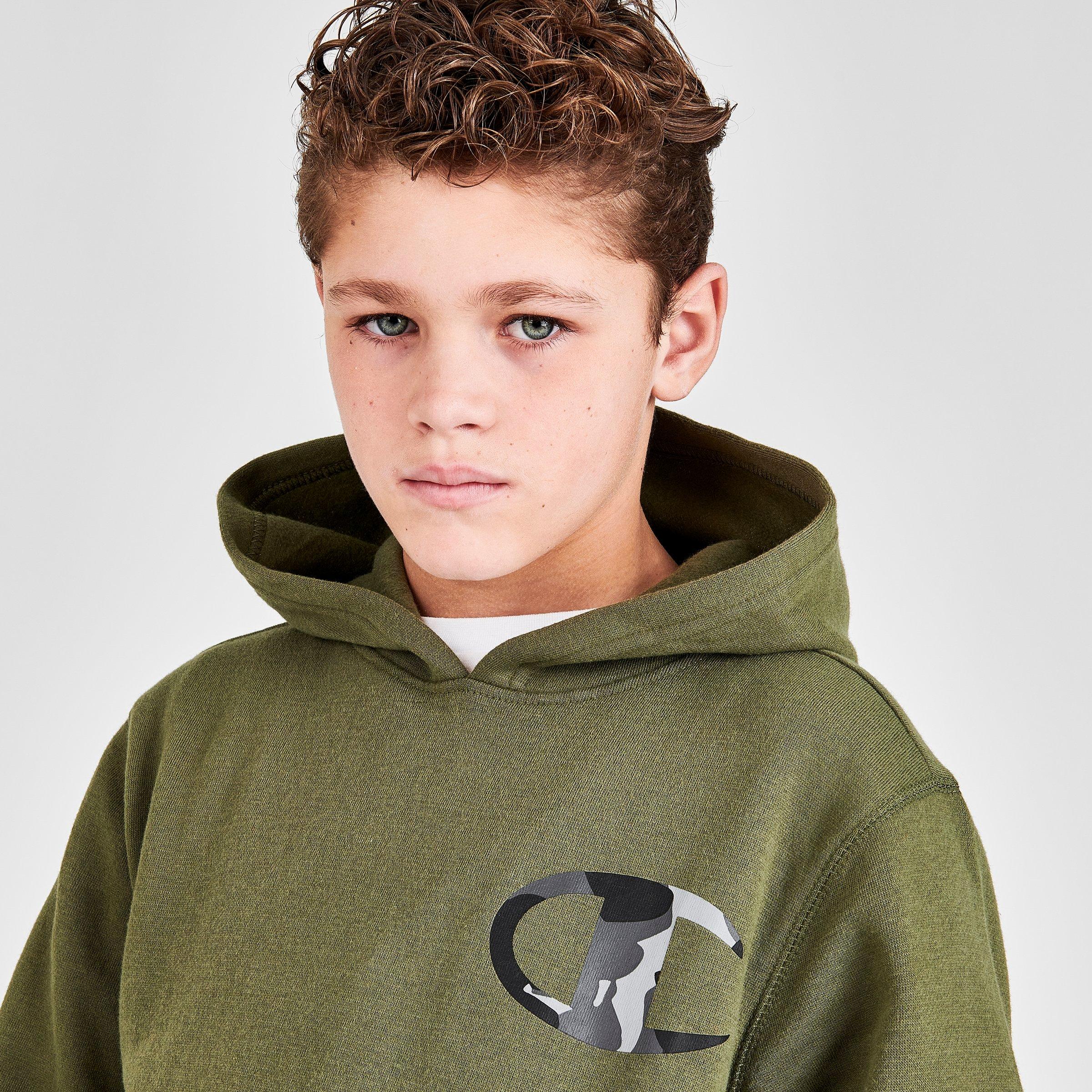 champion jacket kids olive