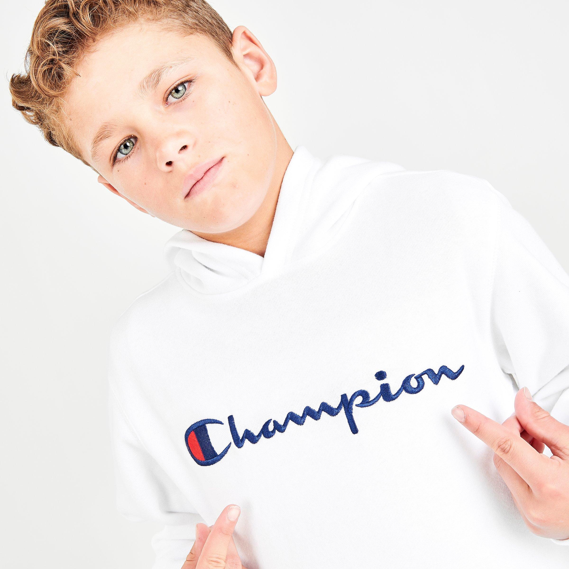 champion heritage kids crew neck sweatshirt