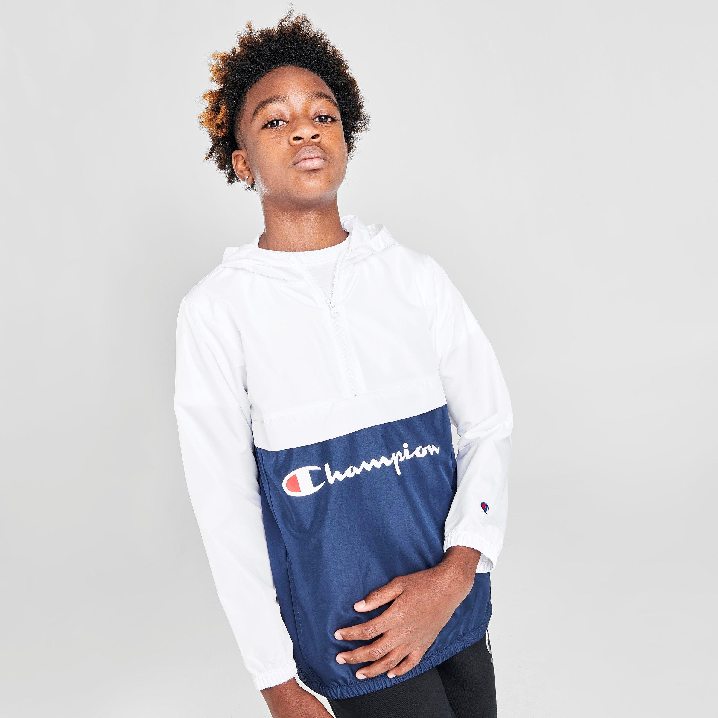 champion navy windbreaker