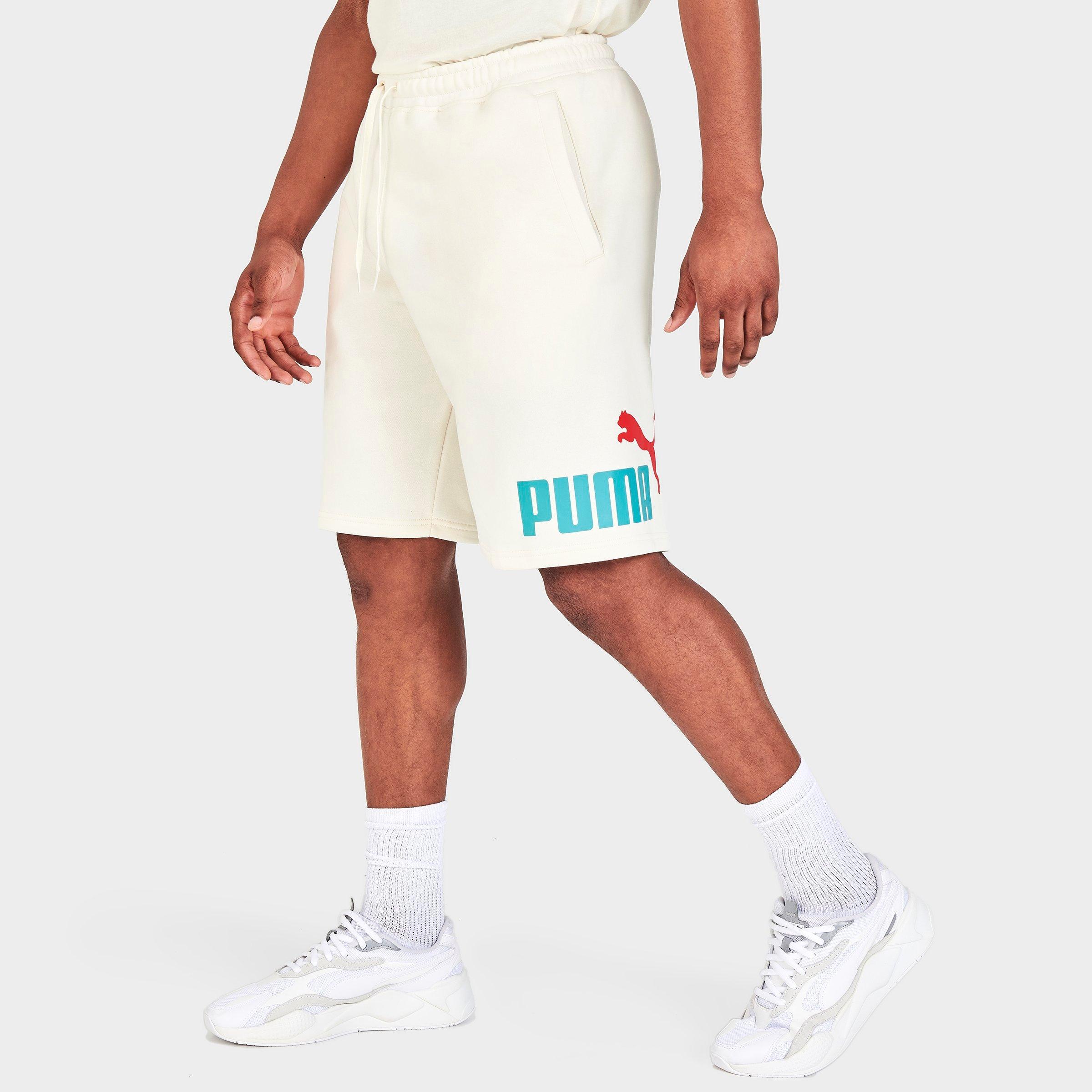 mens puma fleece shorts