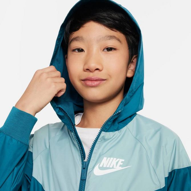 Teal windbreaker outlet nike