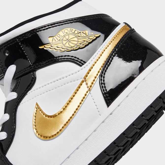 Gold and shop white jordans