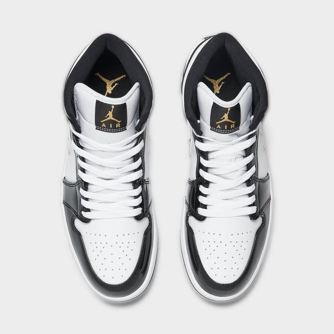 Black white and gold jordan outlet 1s