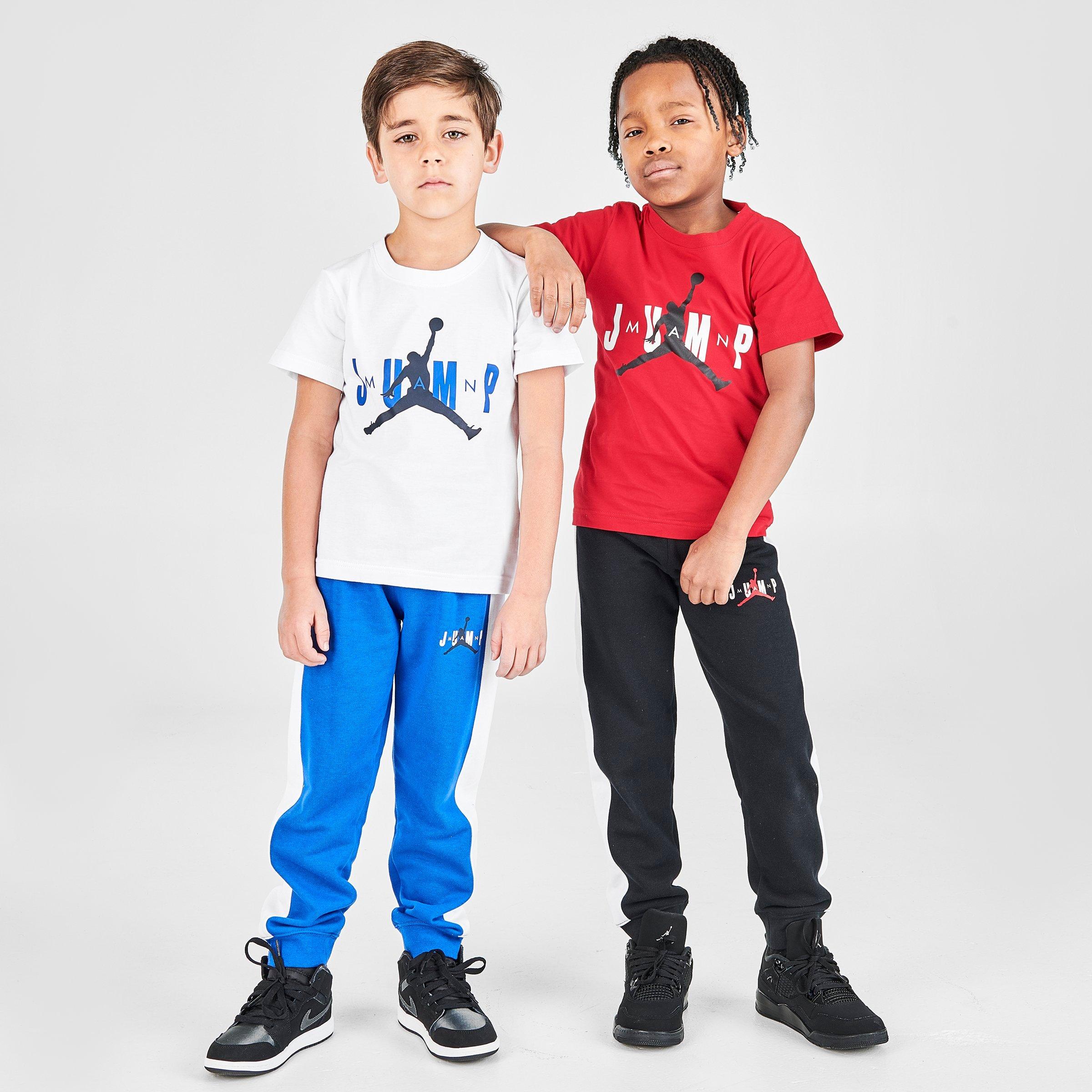 polo shirt and jogger pants