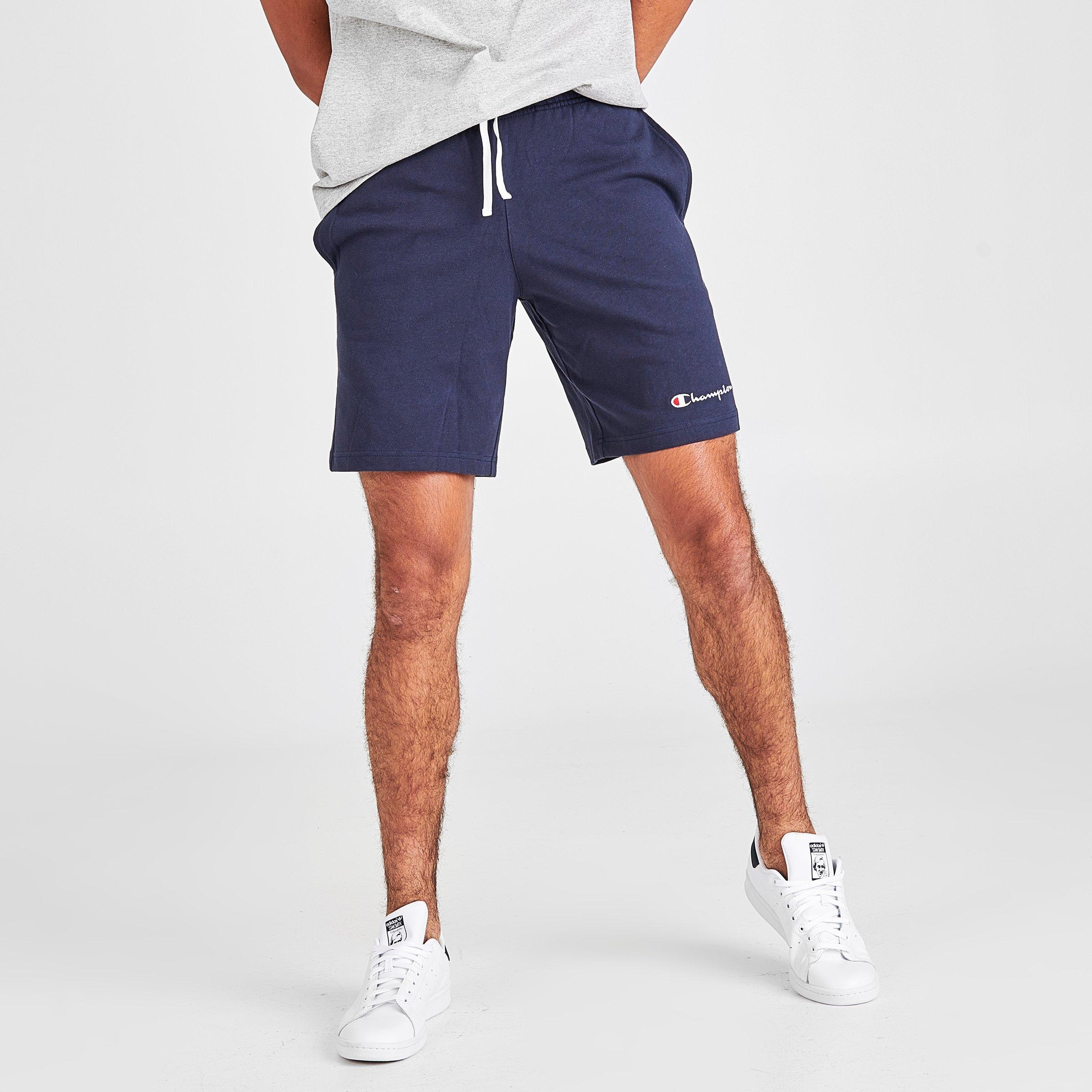 champion heavyweight jersey black sweat shorts