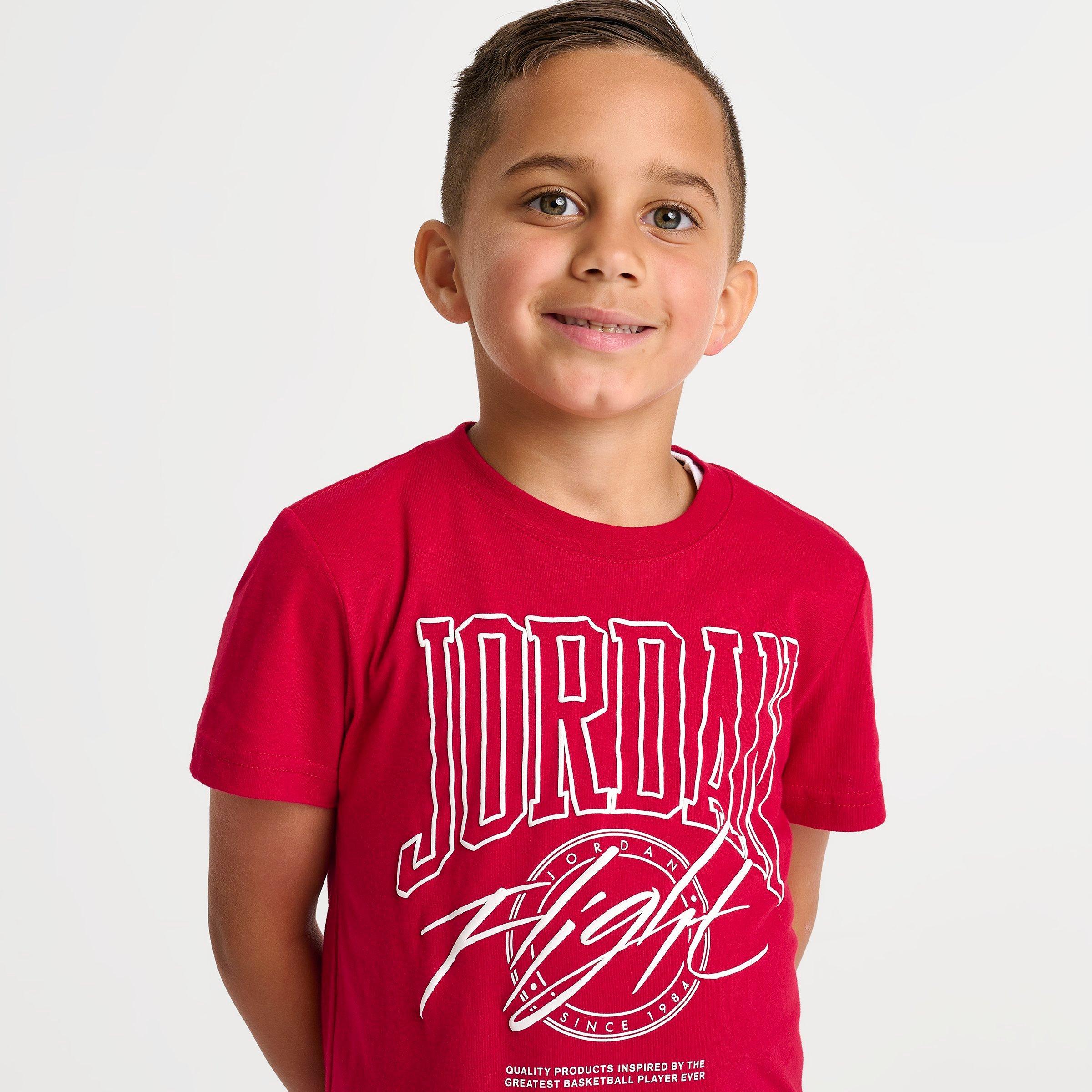Little Kids' Jordan Beyond The Arc T-Shirt and Mesh Shorts Set