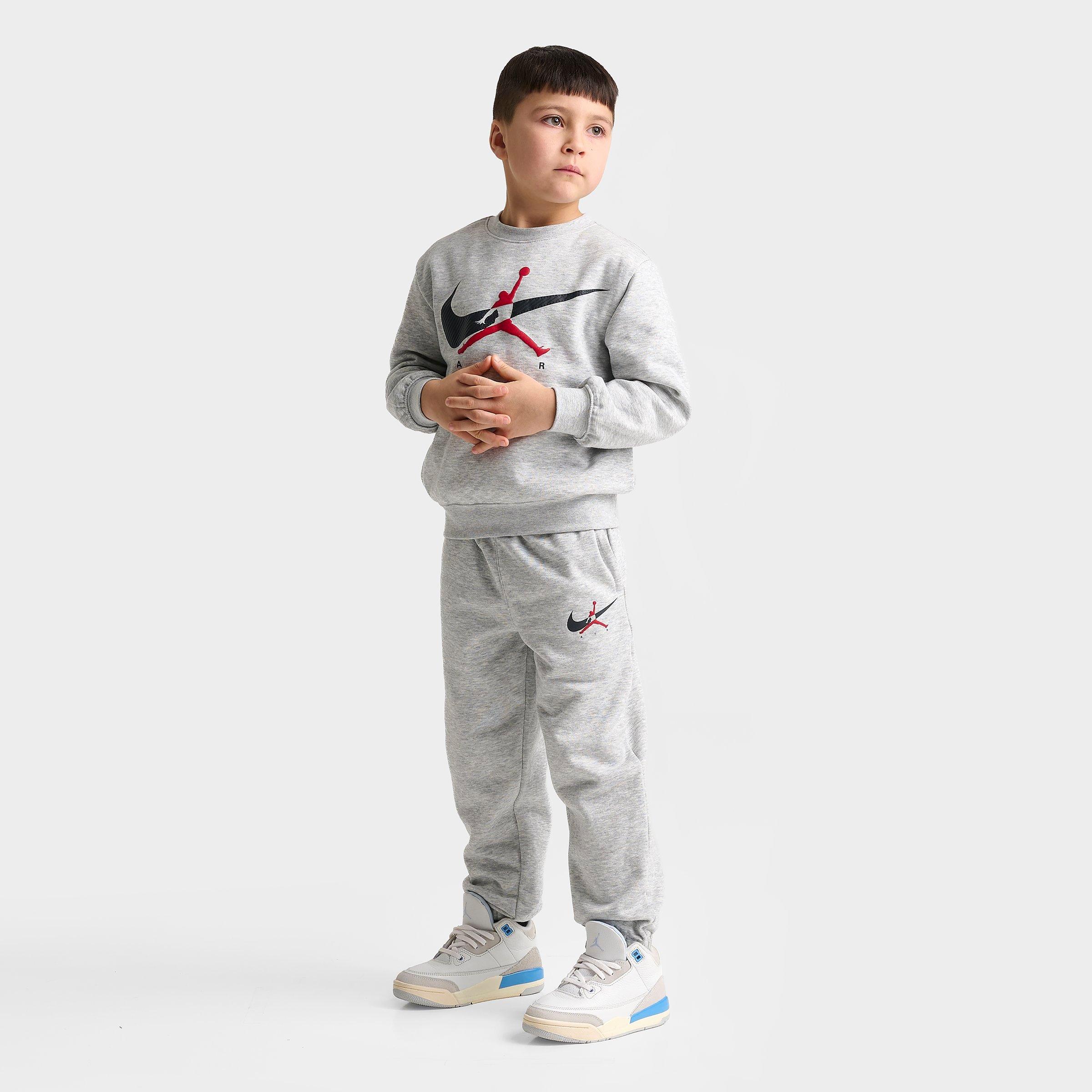 Infant Jordan Jumpman Swoosh Crewneck Sweatshirt and Jogger Pants