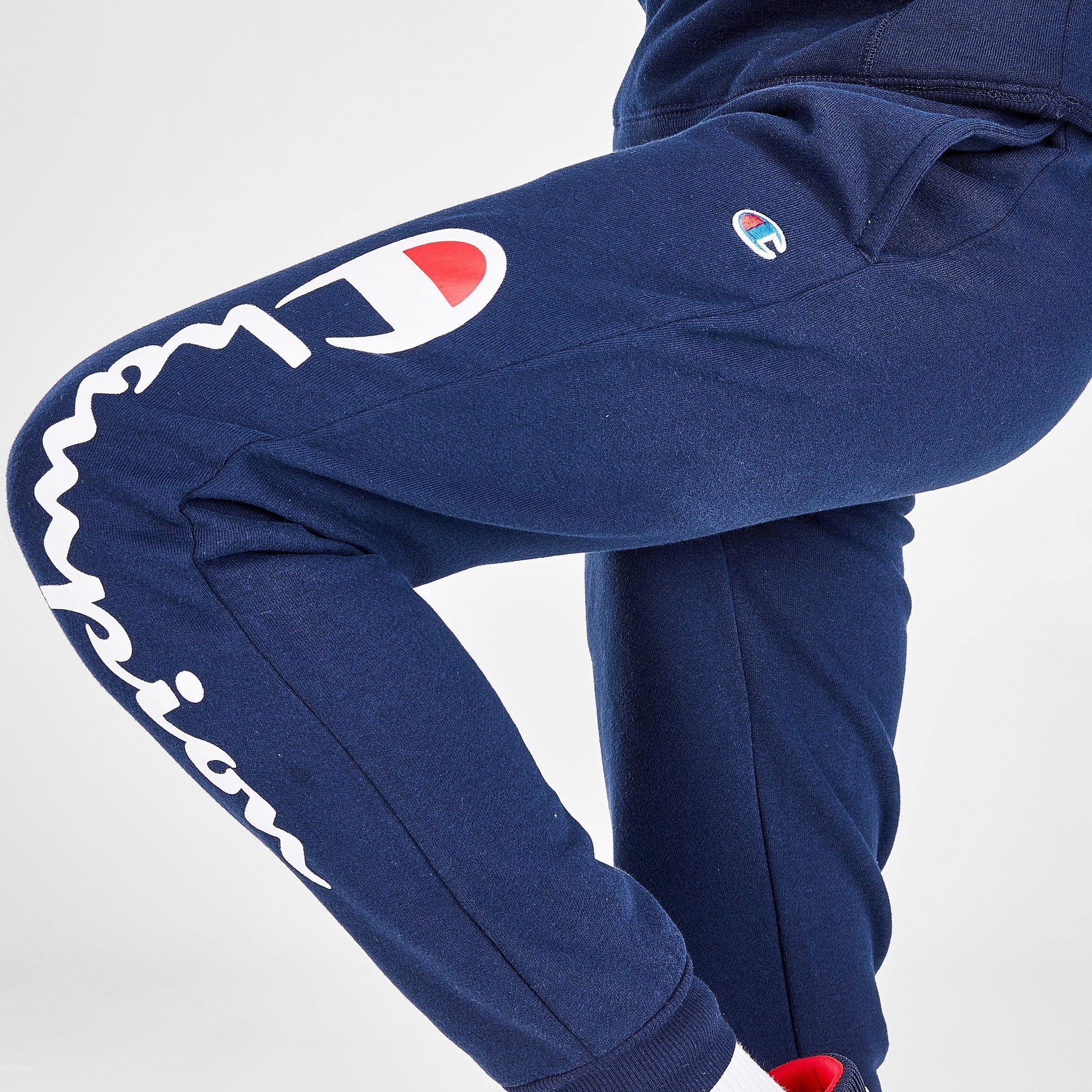 navy blue champion joggers