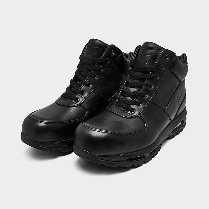 Three Quarter view of Nike Air Max Goadome Boots in Black/Black/Black Click to zoom