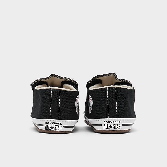 Left view of Boys' Infant Converse Chuck Taylor All Star Cribster Crib Booties in Black/White Click to zoom
