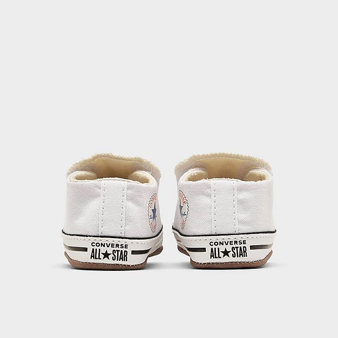 Left view of Boys' Infant Converse Chuck Taylor All Star Cribster Crib Booties in White Click to zoom