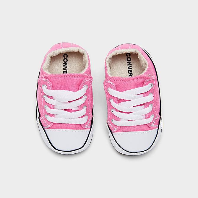 Back view of Girls' Infant Converse Chuck Taylor All Star Cribster Crib Booties in Pink Click to zoom