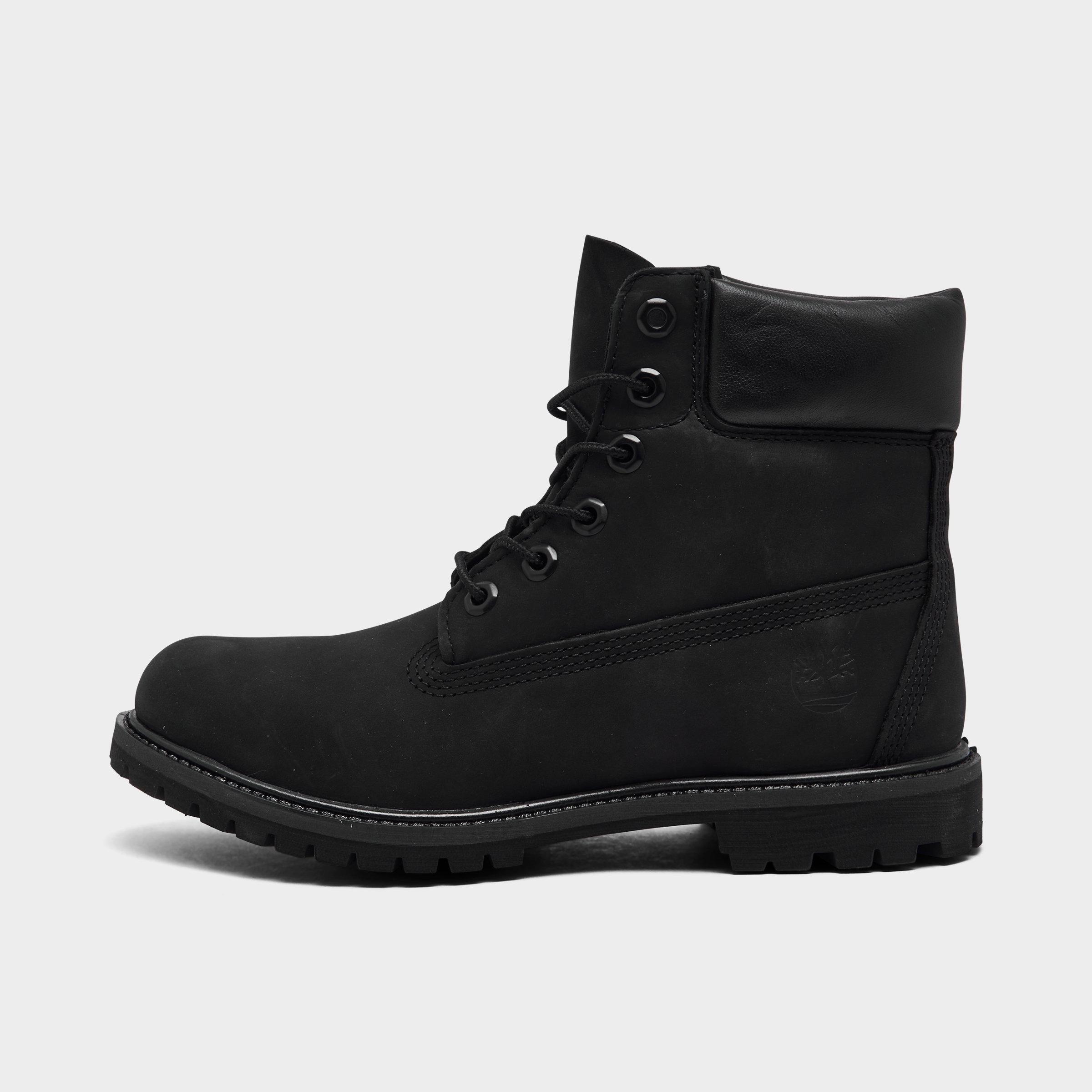 womens black boots wide width