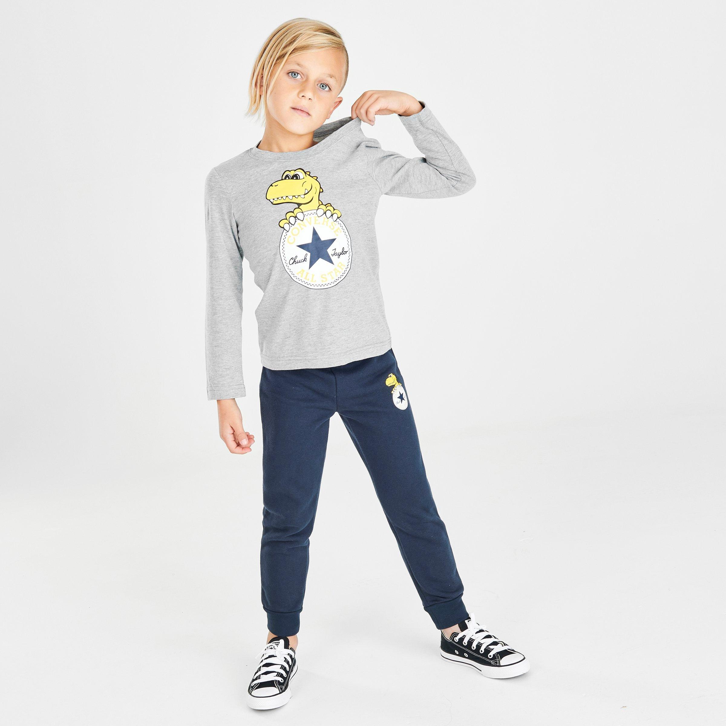 converse t shirt kids yellow