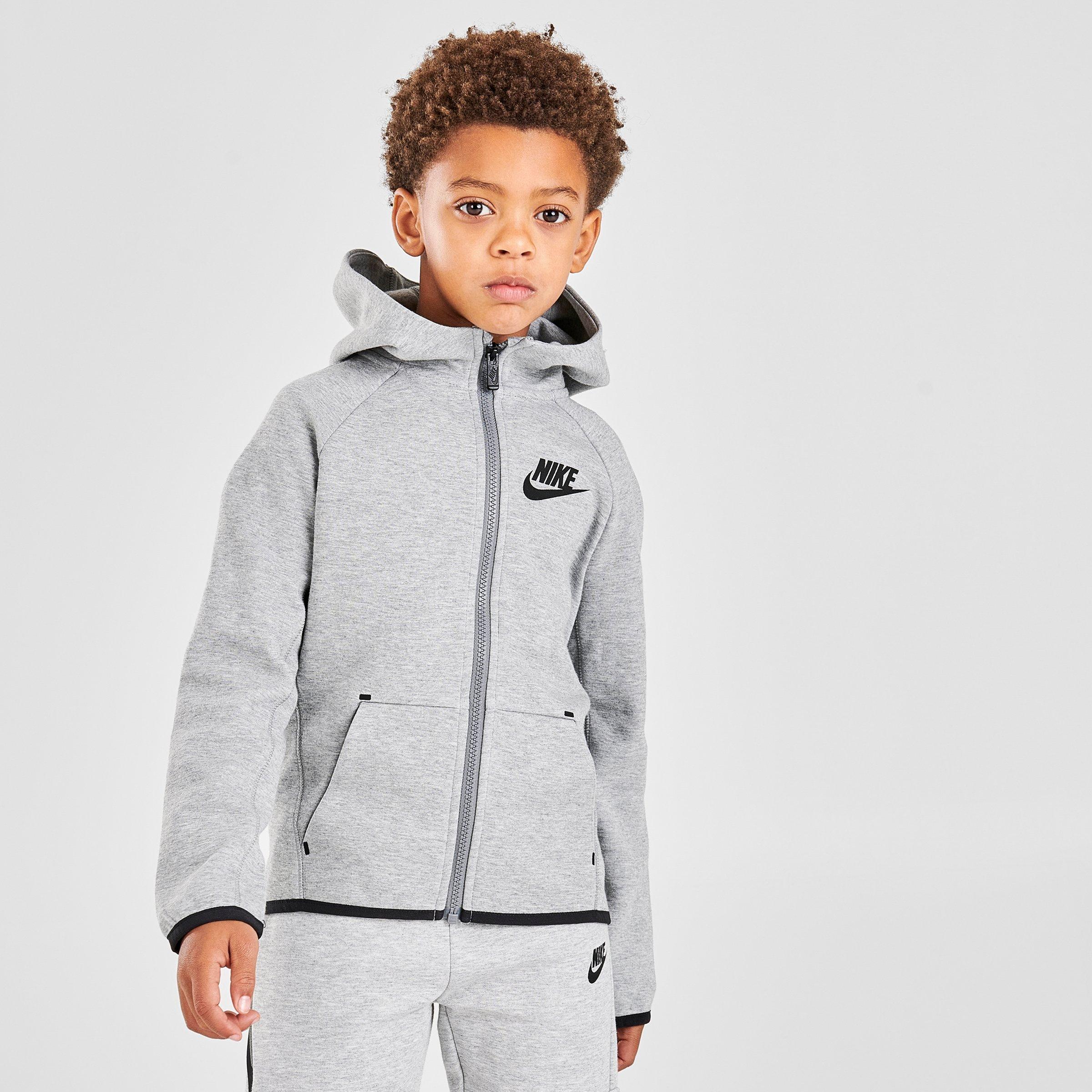 nike tech poly full zip hoodie junior