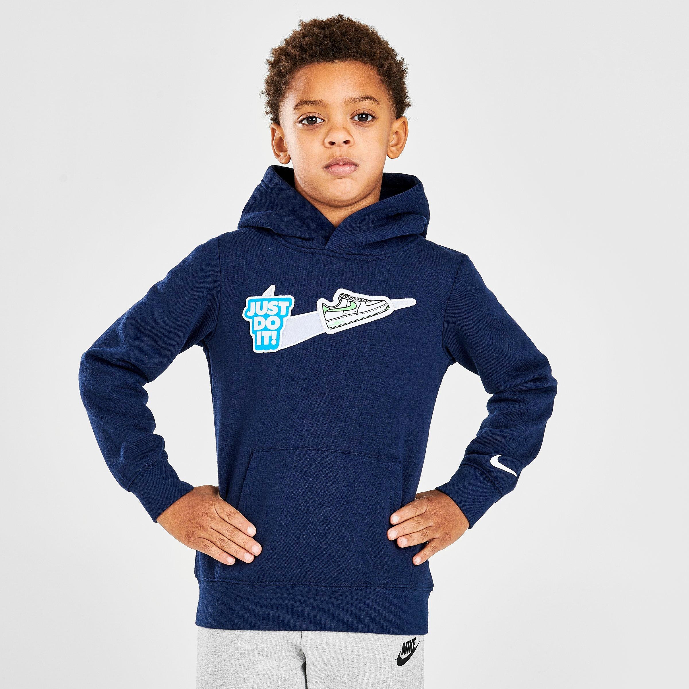 nike patch hoodie