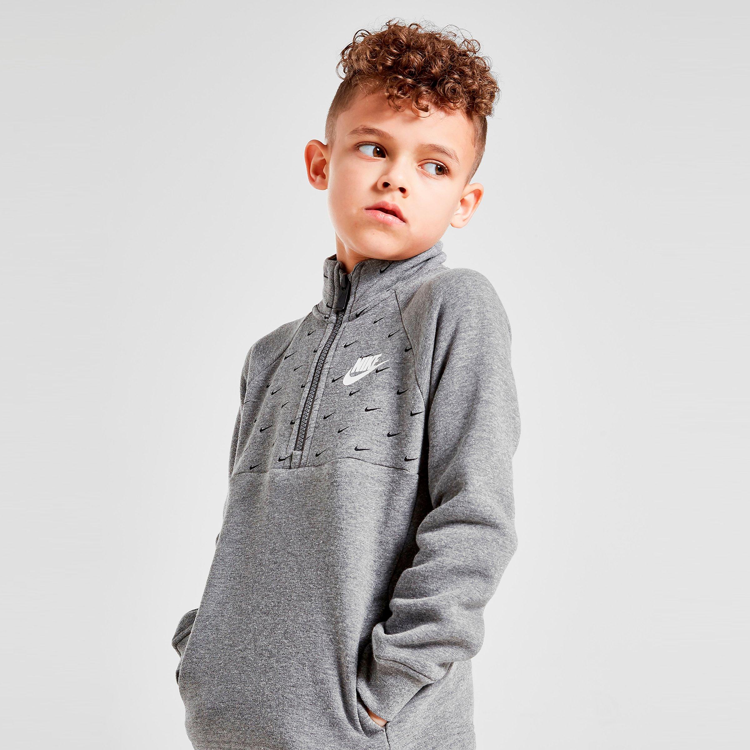 kids nike half zip