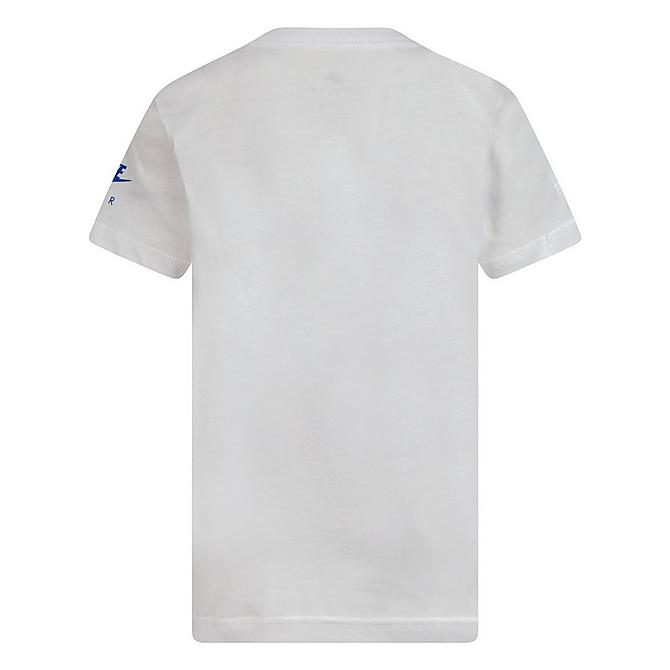 Front Three Quarter view of Little Kids' Nike NYC Liberty T-Shirt in White Click to zoom