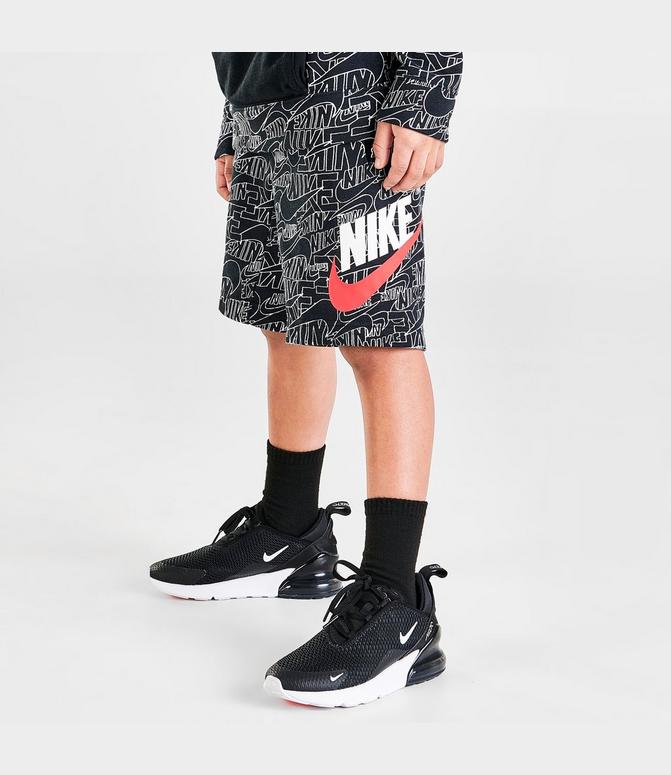 Boys' Little Kids' Nike Sportswear Read Allover Print French Terry Shorts