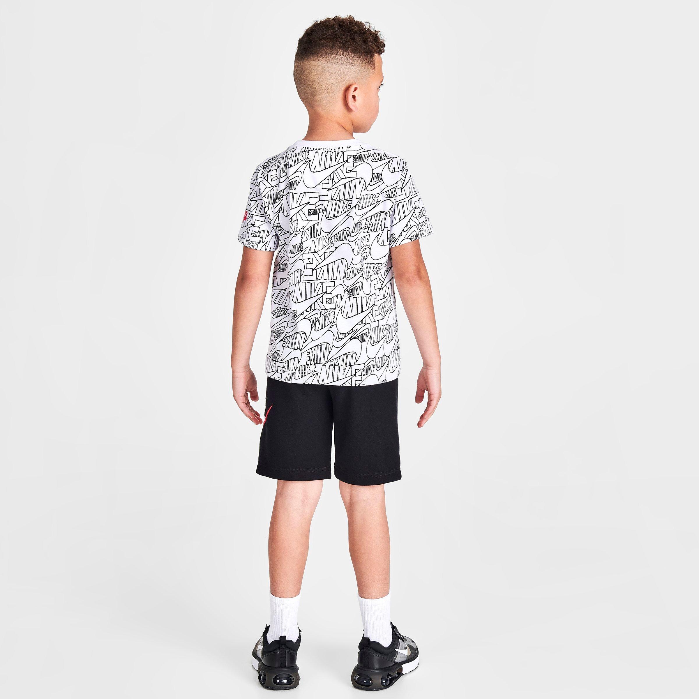 Boys' Little Kids' Nike Read Allover Print T-Shirt and Shorts Set | Finish  Line