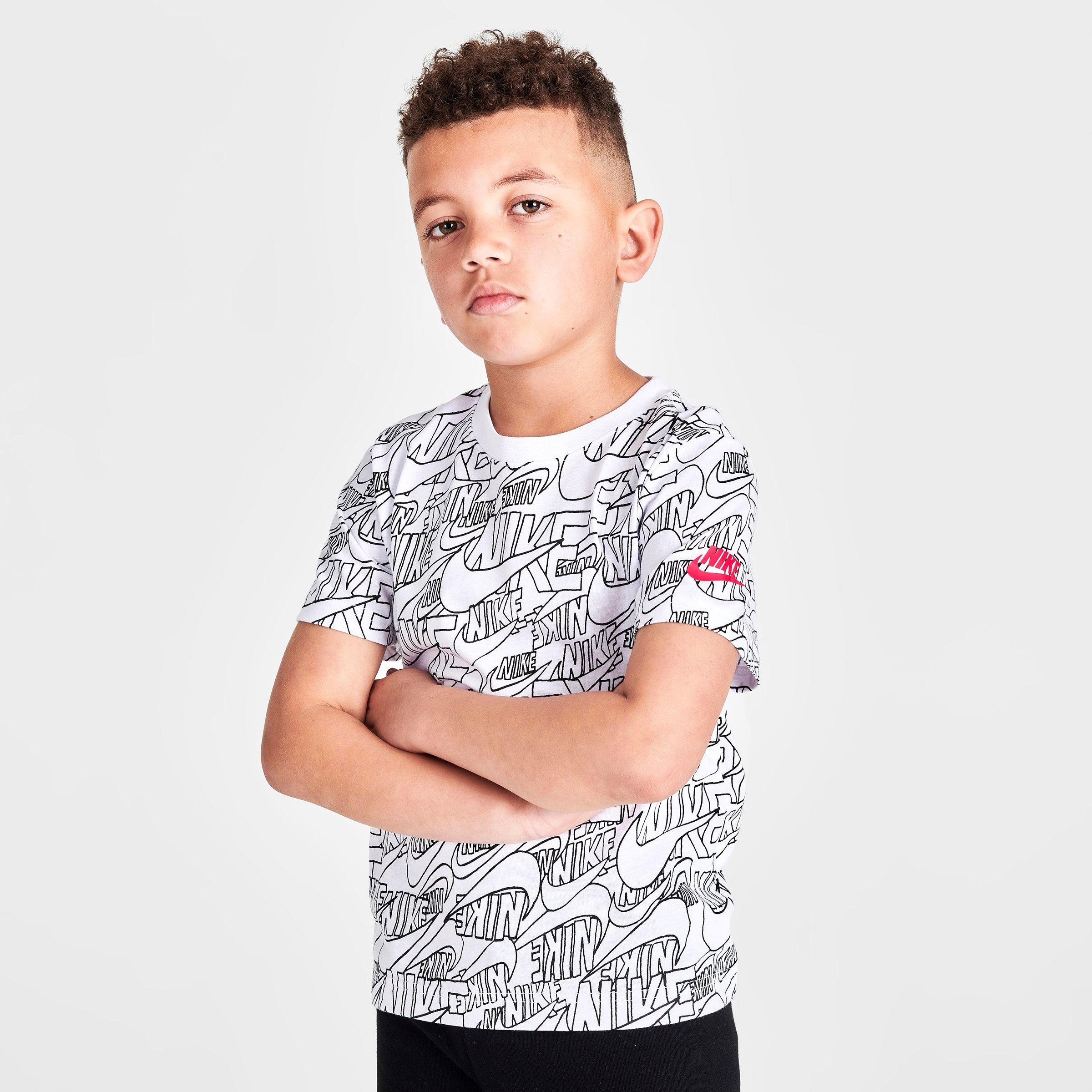 Boys' Little Kids' Nike Read Allover Print T-Shirt and Shorts Set | Finish  Line