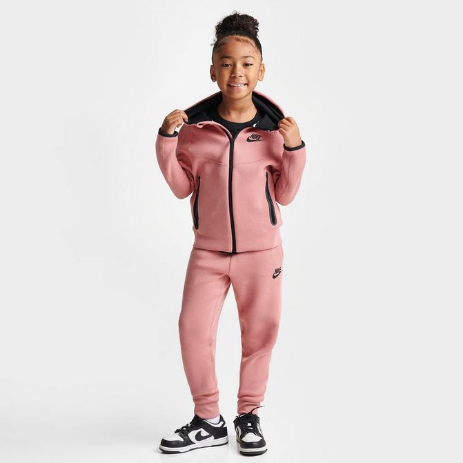 Girls Little Kids Nike Sportswear Tech Fleece Full Zip Hoodie and Jogger Pants Set