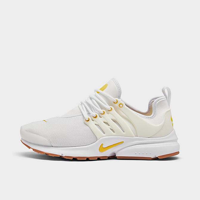 Right view of Women's Nike Air Presto Casual Shoes in White/Vivid Sulfur/Summit White Click to zoom