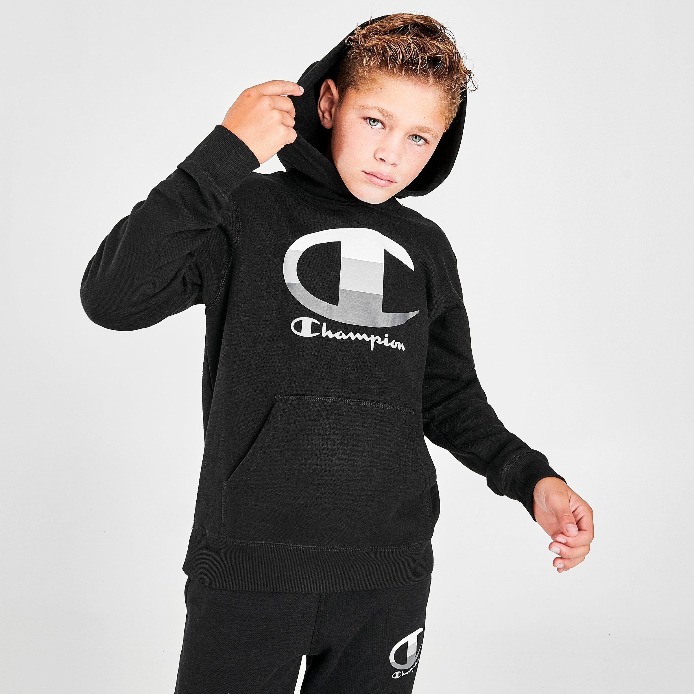 champion hoodie black boys