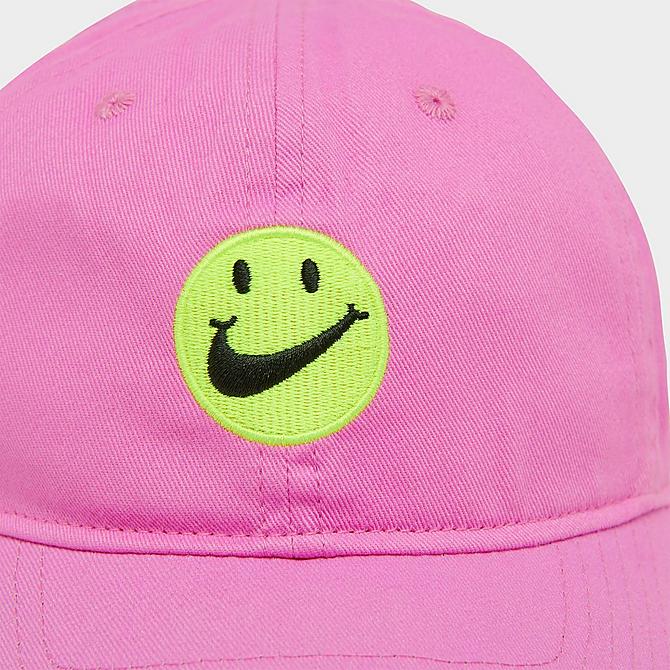 Nike Hat Cap StrapBack Kids 4-7 Red Logo Sports Running Polyester Outdoor Solid