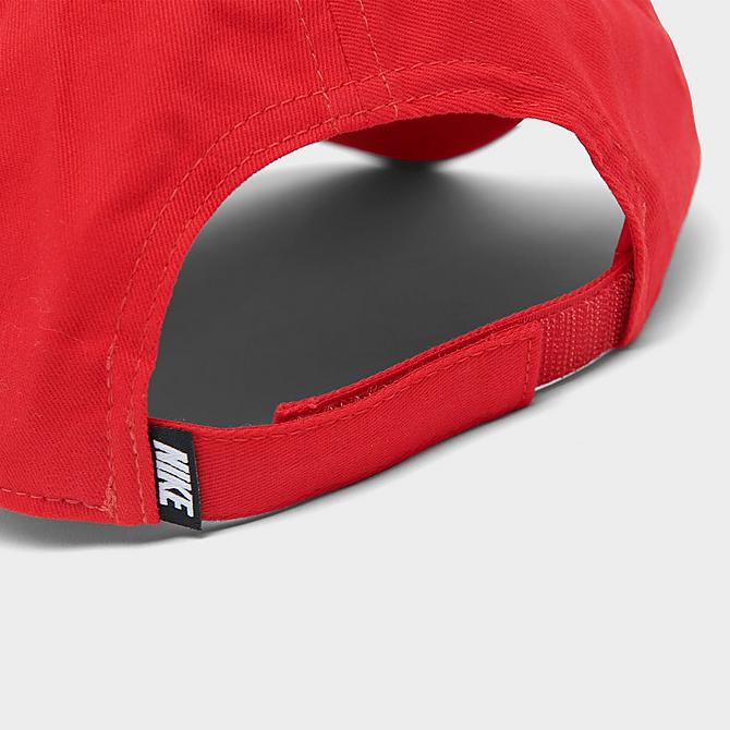 Back view of Little Kids' Nike H86 Futura Strap-Back Hat in Red Click to zoom