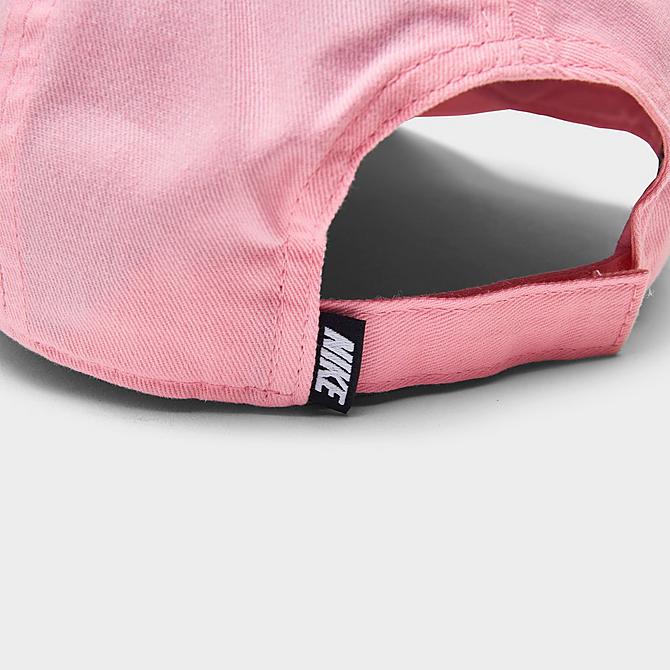 Back view of Little Kids' Nike H86 Futura Strap-Back Hat in Pink Click to zoom