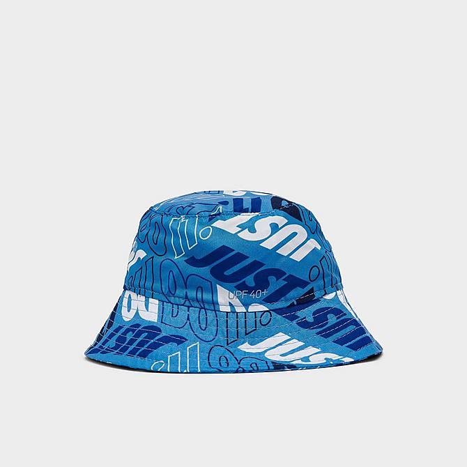 Front view of Kids' Nike Futura Bucket Hat in Blue Click to zoom