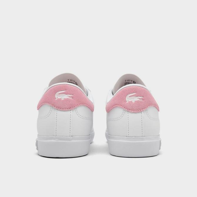 Lacoste white deals pink shoes