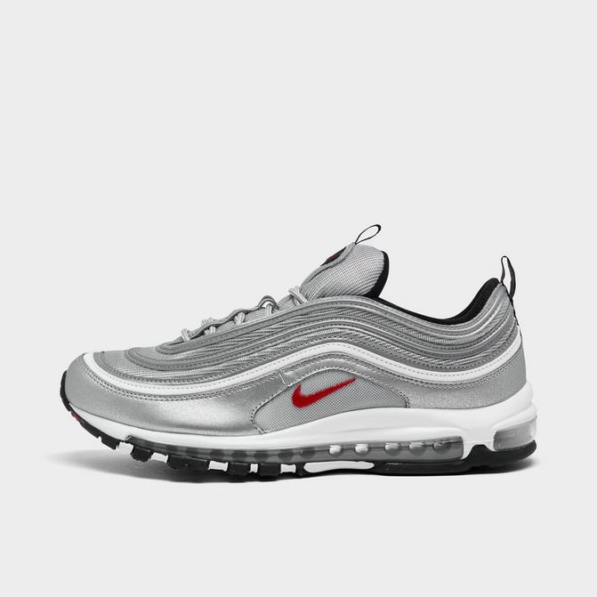 Nike Kid's Air Max 97 Casual Shoes - White / Metallic Silver