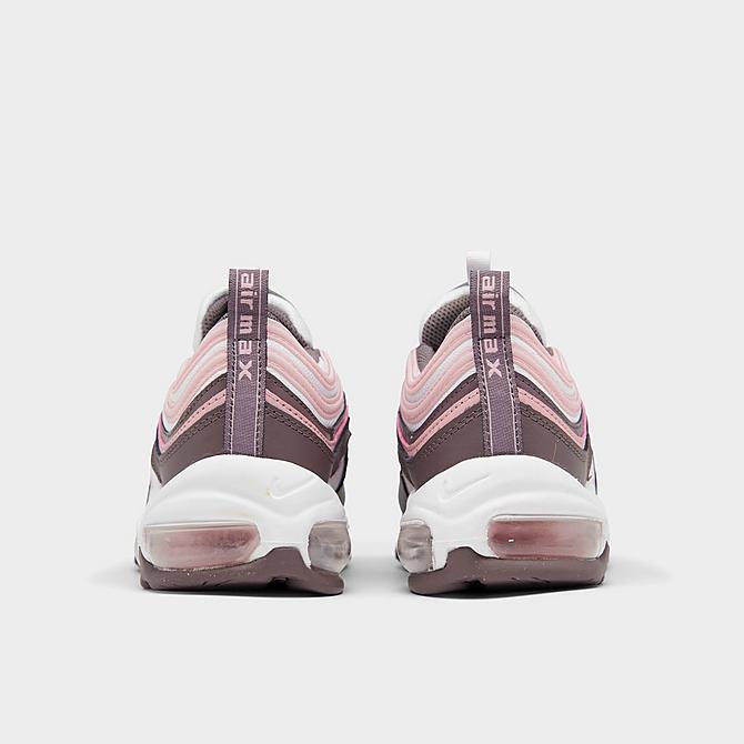 Left view of Girls' Big Kids' Nike Air Max 97 Casual Shoes in Violet Ore/Pink Glaze/White Click to zoom