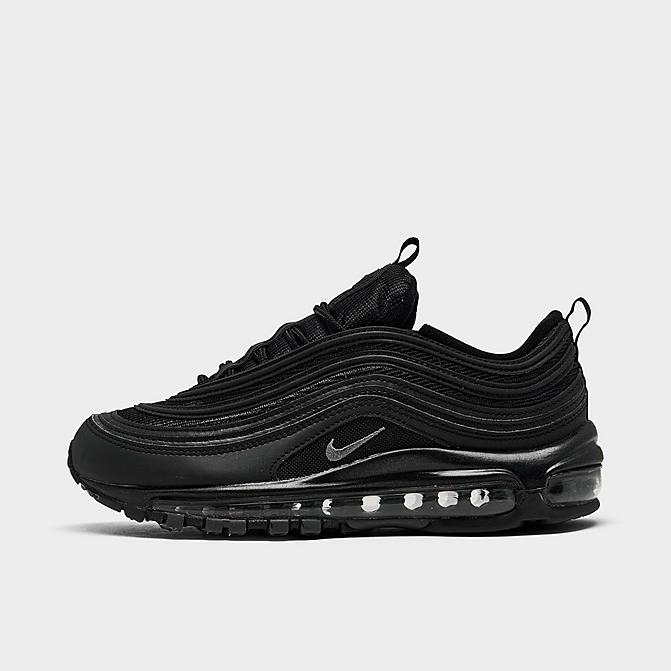 Right view of Women's Nike Air Max 97 Casual Shoes in Black/Dark Grey Click to zoom