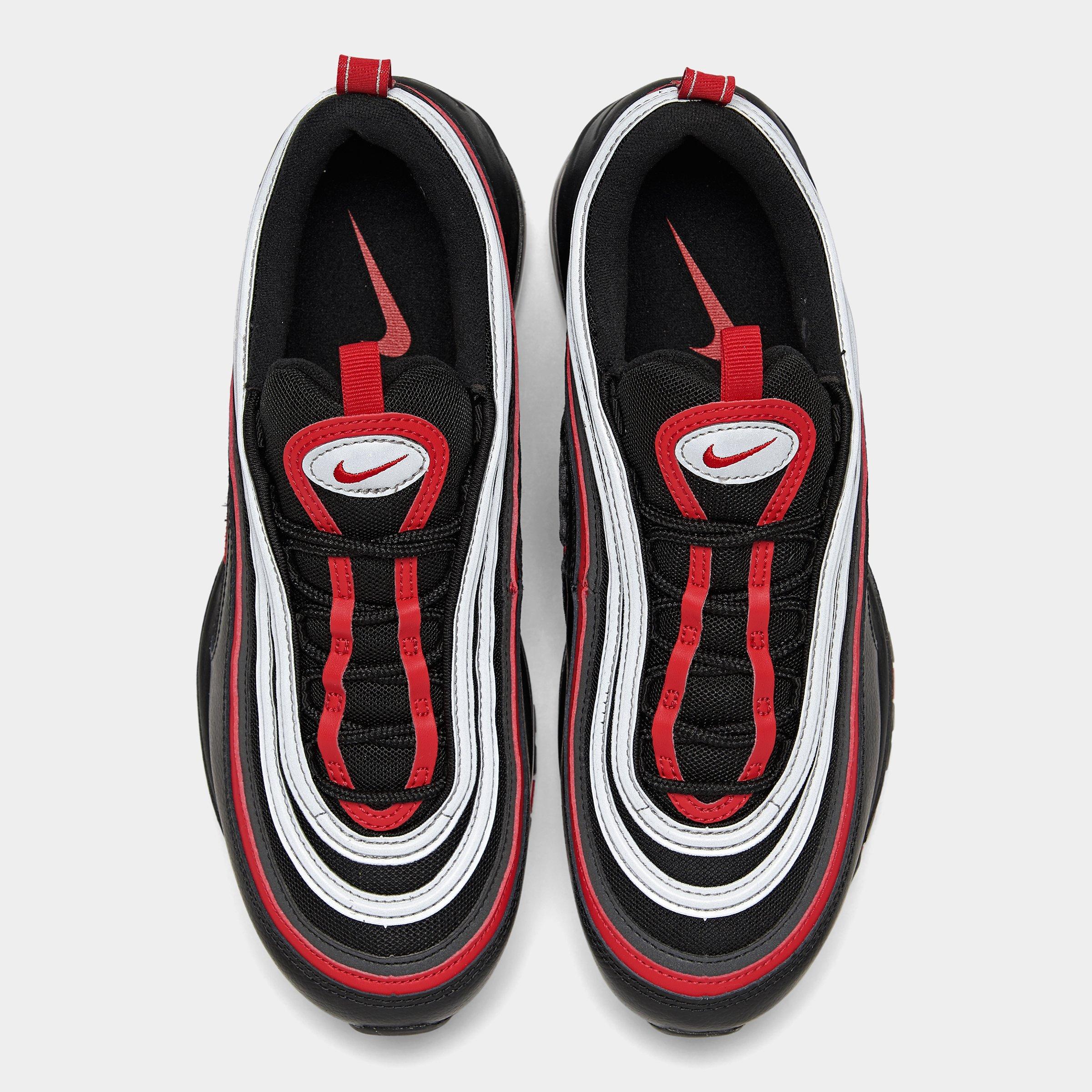 mens black and red air max 97