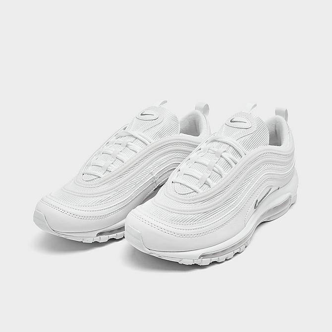 Mens Air Max 97 Casual Shoes in White/White Size 3.5 Finish Line Men Shoes Flat Shoes Casual Shoes 
