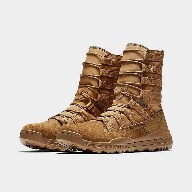 Three Quarter view of Men's Nike SFB Gen 2 8-Inch Tactical Boots in Coyote/Coyote/Coyote Click to zoom