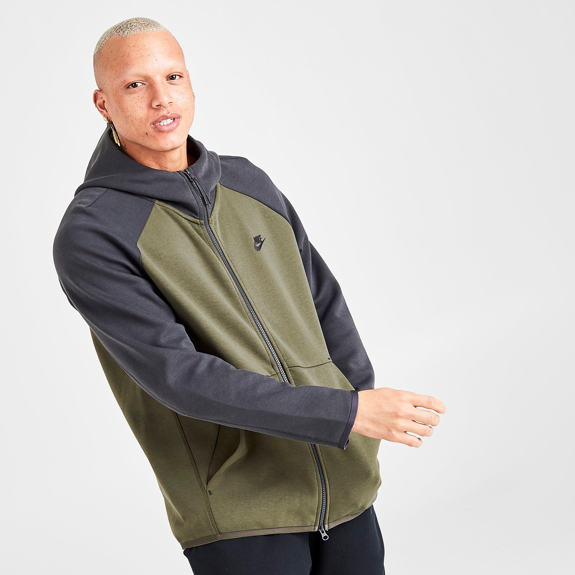 nike tech fleece hoodie khaki