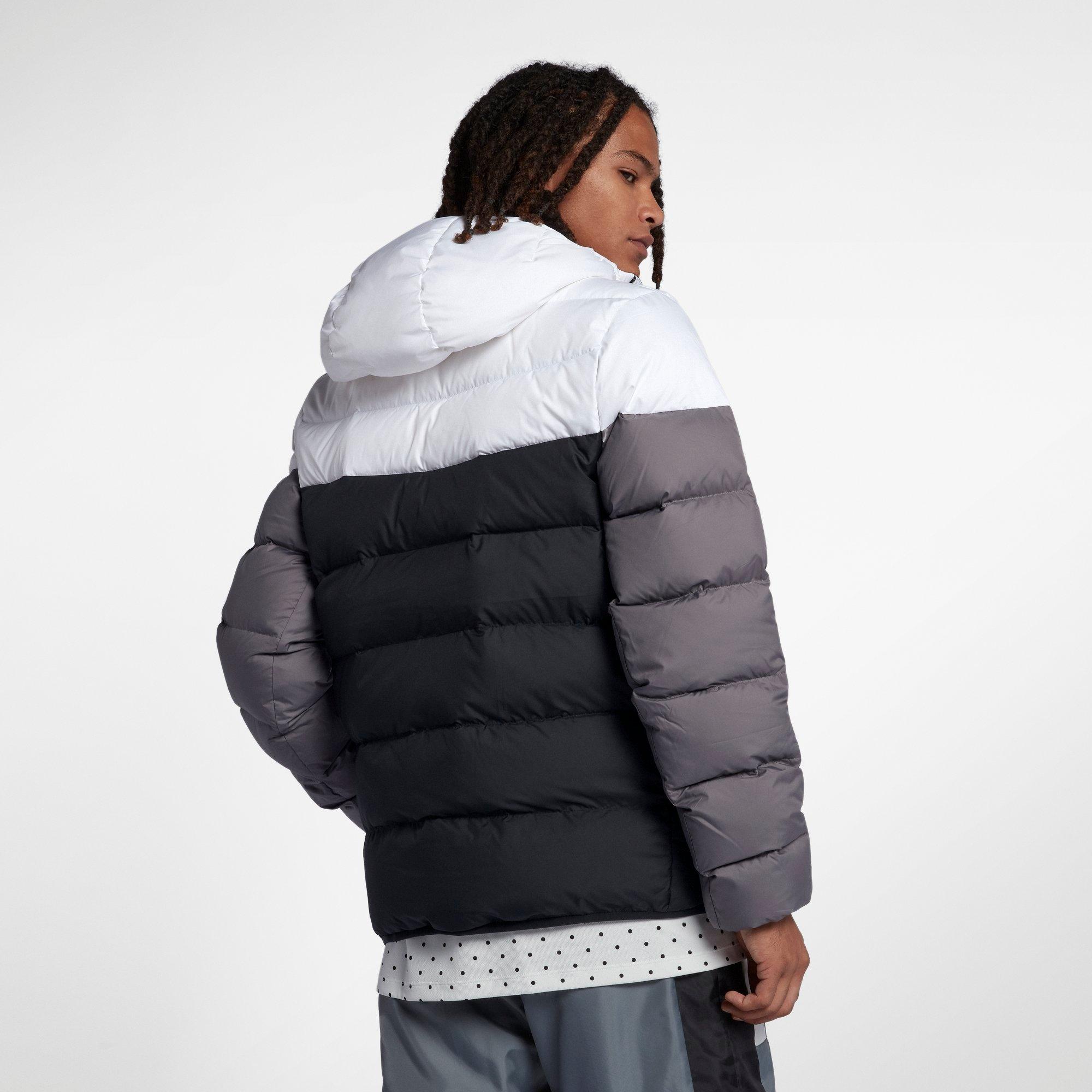 nike sportswear windrunner down fill men's hooded jacket