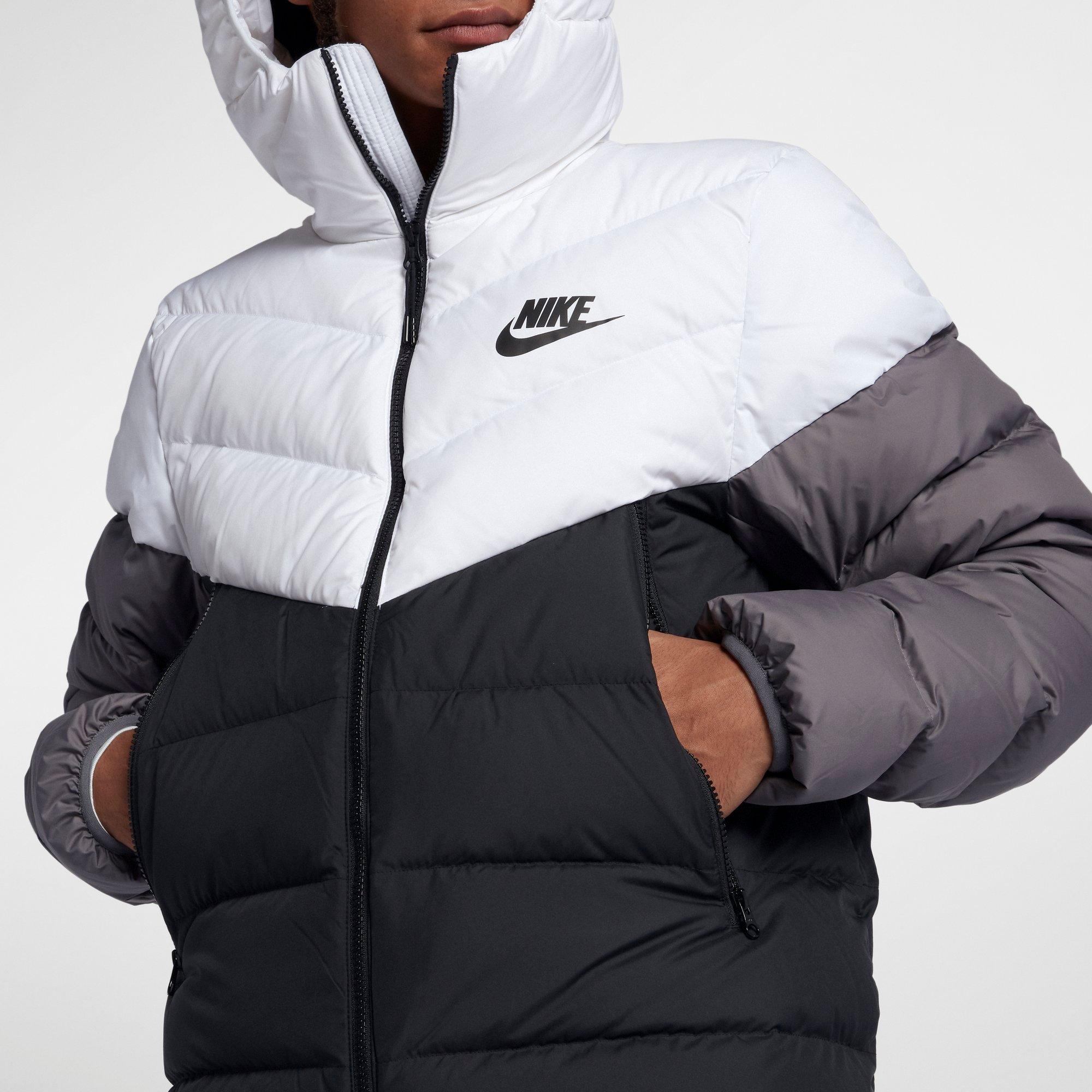 nike padded jacket white