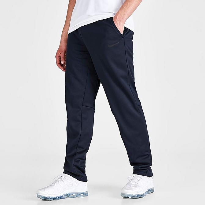 Front view of Men's Nike Therma Jogger Pants in Obsidian/Black Click to zoom
