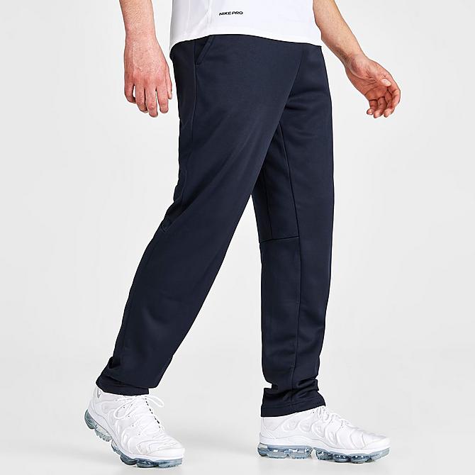 Back Left view of Men's Nike Therma Jogger Pants in Obsidian/Black Click to zoom