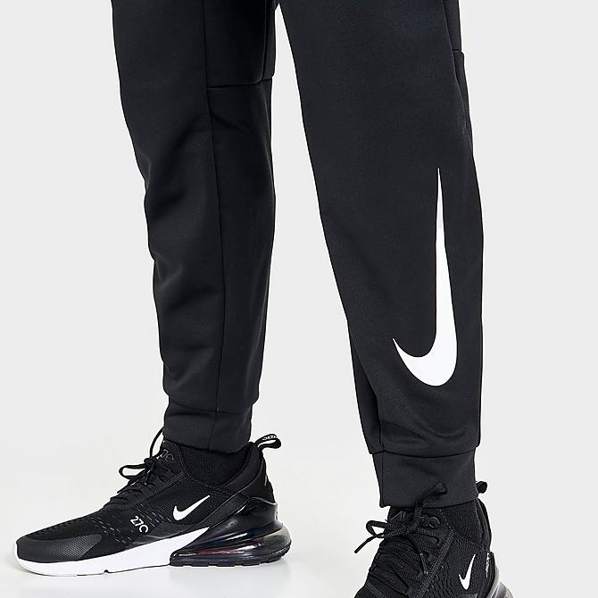 On Model 6 view of Men's Nike Therma HBR Training Jogger Pants in Black/White Click to zoom