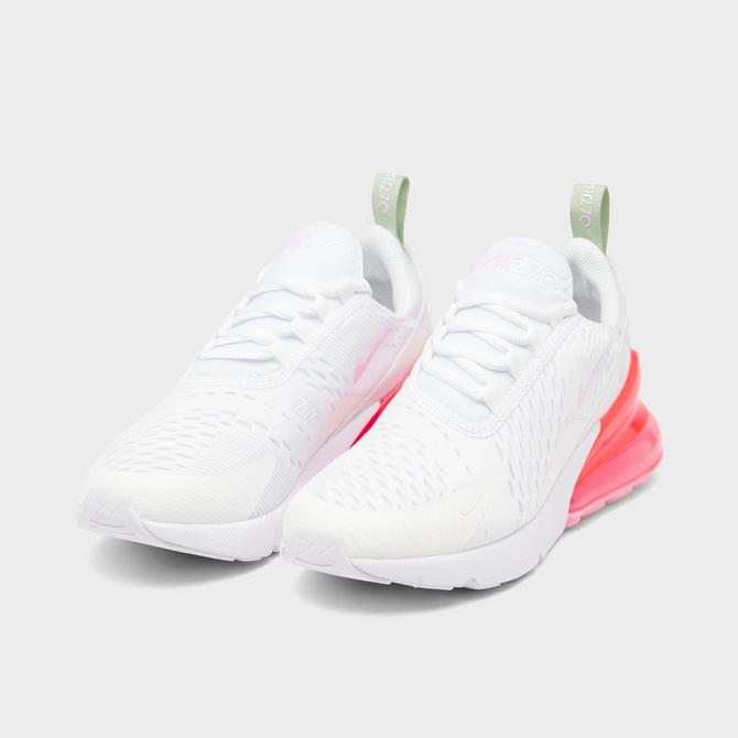 Nike Kid's Air Max 270 Grade School White Pink Foam / 6.5